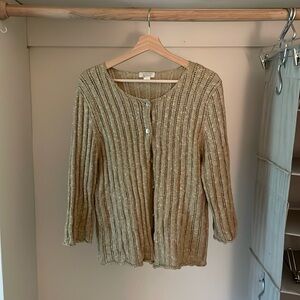 Vintage Knit Cardigan Mother of Pearl Buttons